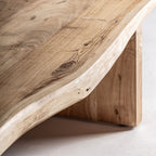 Mesa de centro Lewes — Madera de acacia marrón claro
