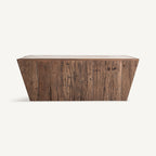 Mesa de centro Merkem — Madera recuperada marrón envejecido