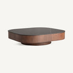 Mesa de centro Neufs — Mármol sintético negro