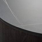 Mesa de centro Neufs — Mármol sintético negro