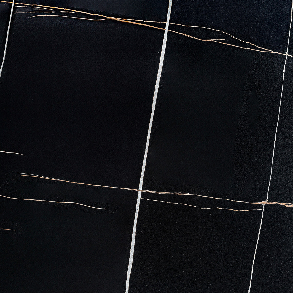 Mesa de centro Neufs — Mármol sintético negro brillo