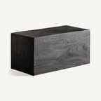 Mesa de centro Oaple — Madera suar negro envejecido