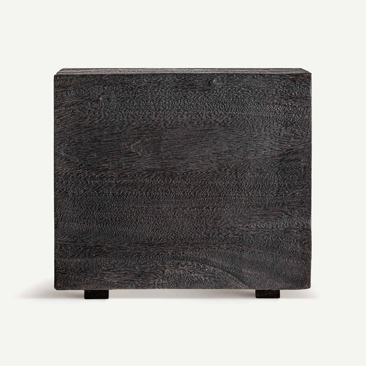 Mesa de centro Oaple — Madera suar negro envejecido