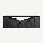 Mesa de centro Pètria — Madera de mango negro arenado