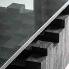 Mesa de centro Pètria — Madera de mango negro arenado
