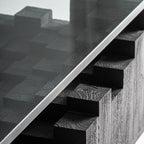 Mesa de centro Pètria — Madera de mango negro arenado