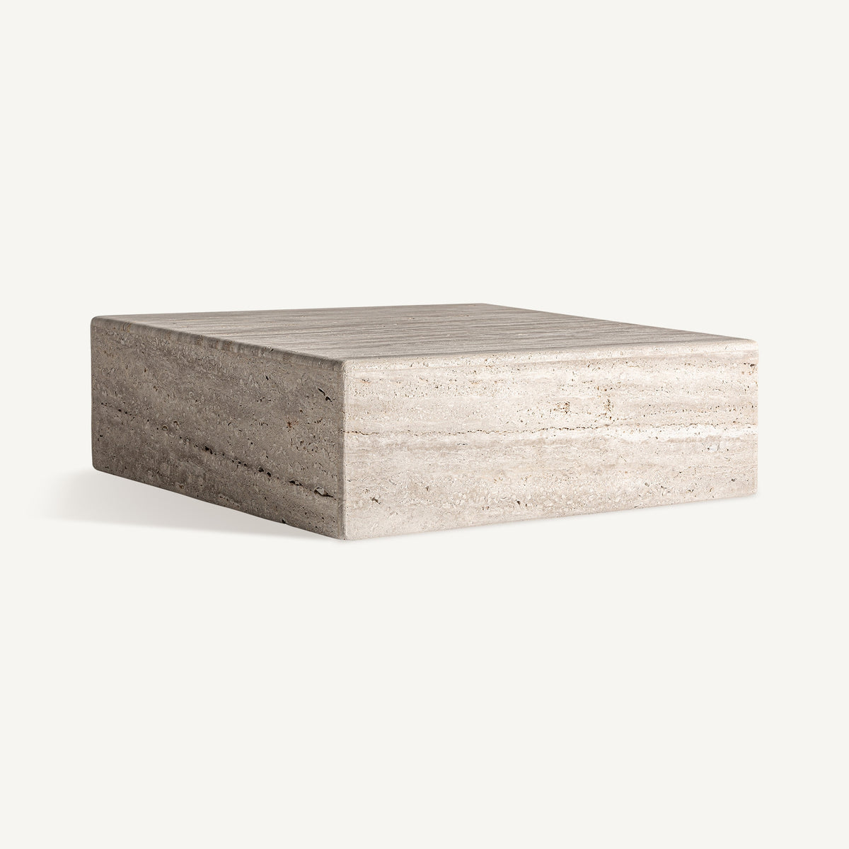 Mesa de centro Rapolano — Travertino beige