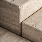 Mesa de centro Rapolano — Travertino beige