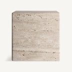 Mesa de centro Rapolano — Travertino beige mate
