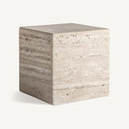 Mesa de centro Rapolano — Travertino beige mate