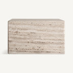 Mesa de centro Rapolano — Travertino beige mate