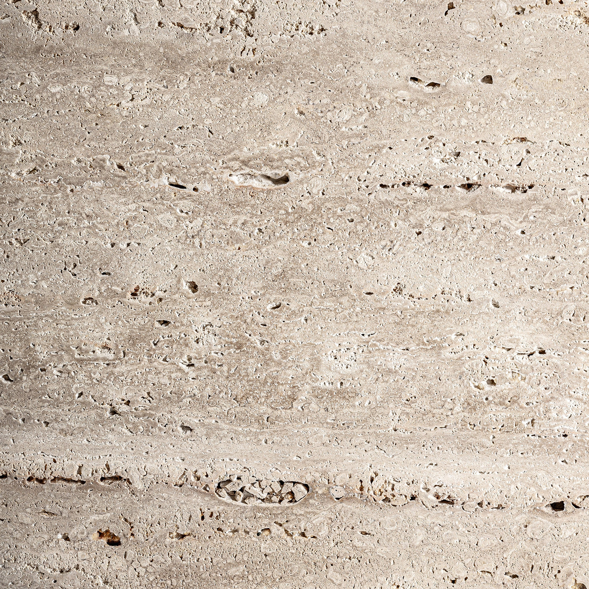 Mesa de centro Rapolano — Travertino beige mate