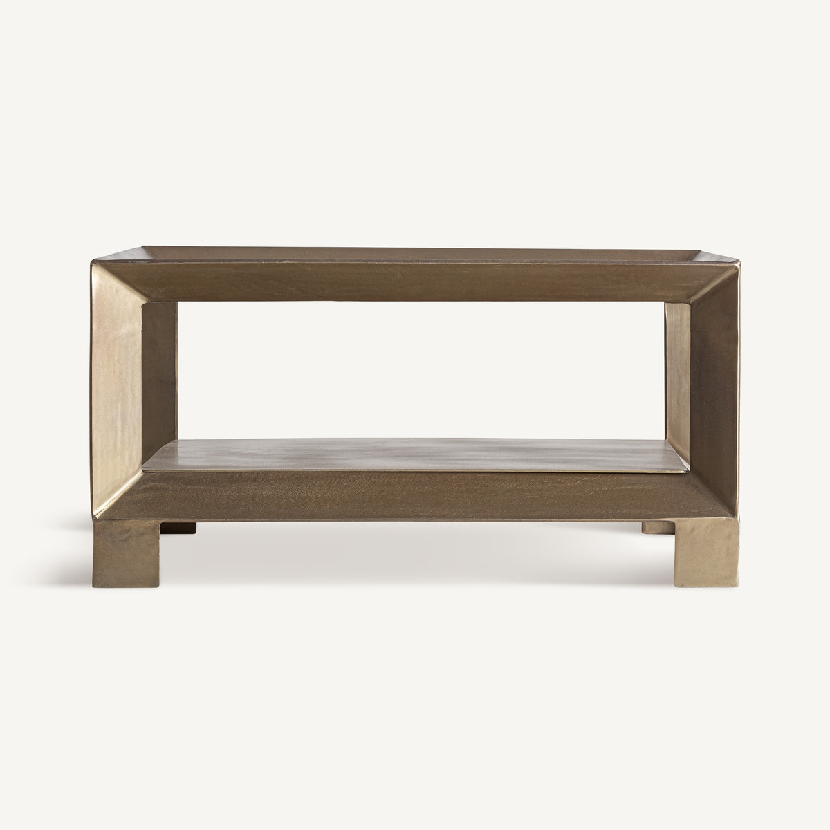 Mesa de centro Sadillac — Hierro dorado envejecido