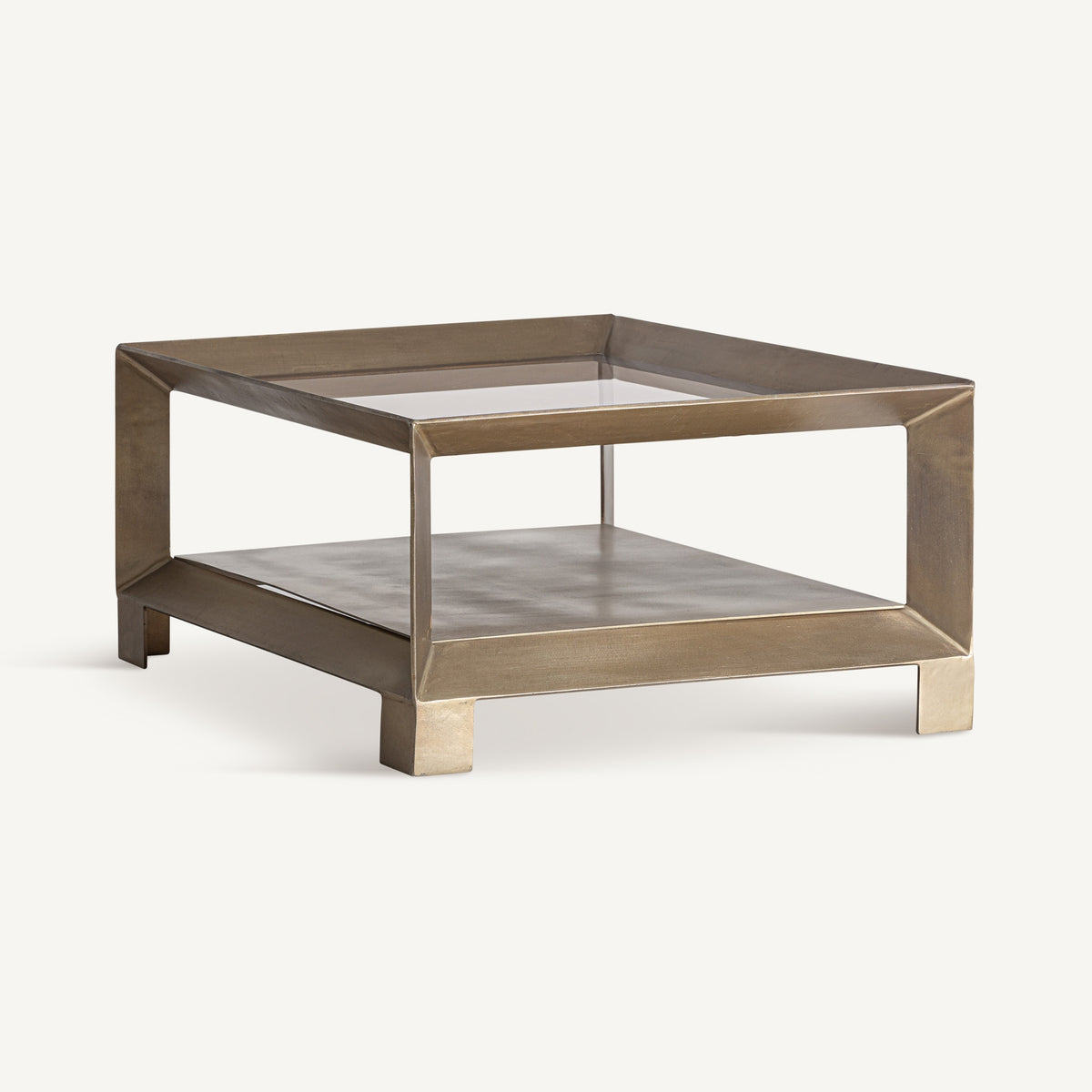 Mesa de centro Sadillac — Hierro dorado envejecido