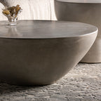 Mesa de centro Telfs — Cemento gris