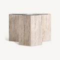 Mesa de centro Thiennes — Travertino marrón claro
