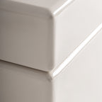 Mesa de centro Whiel — Madera dm blanco roto