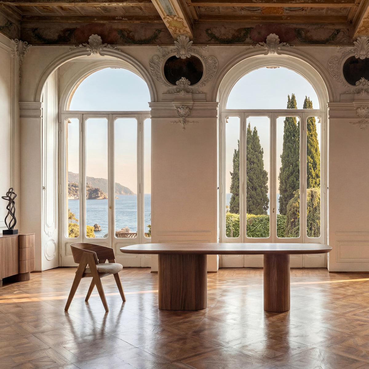 Mesa de comedor Aciera — Madera dm marrón