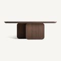 Mesa de comedor Biascar — Madera roble nogal