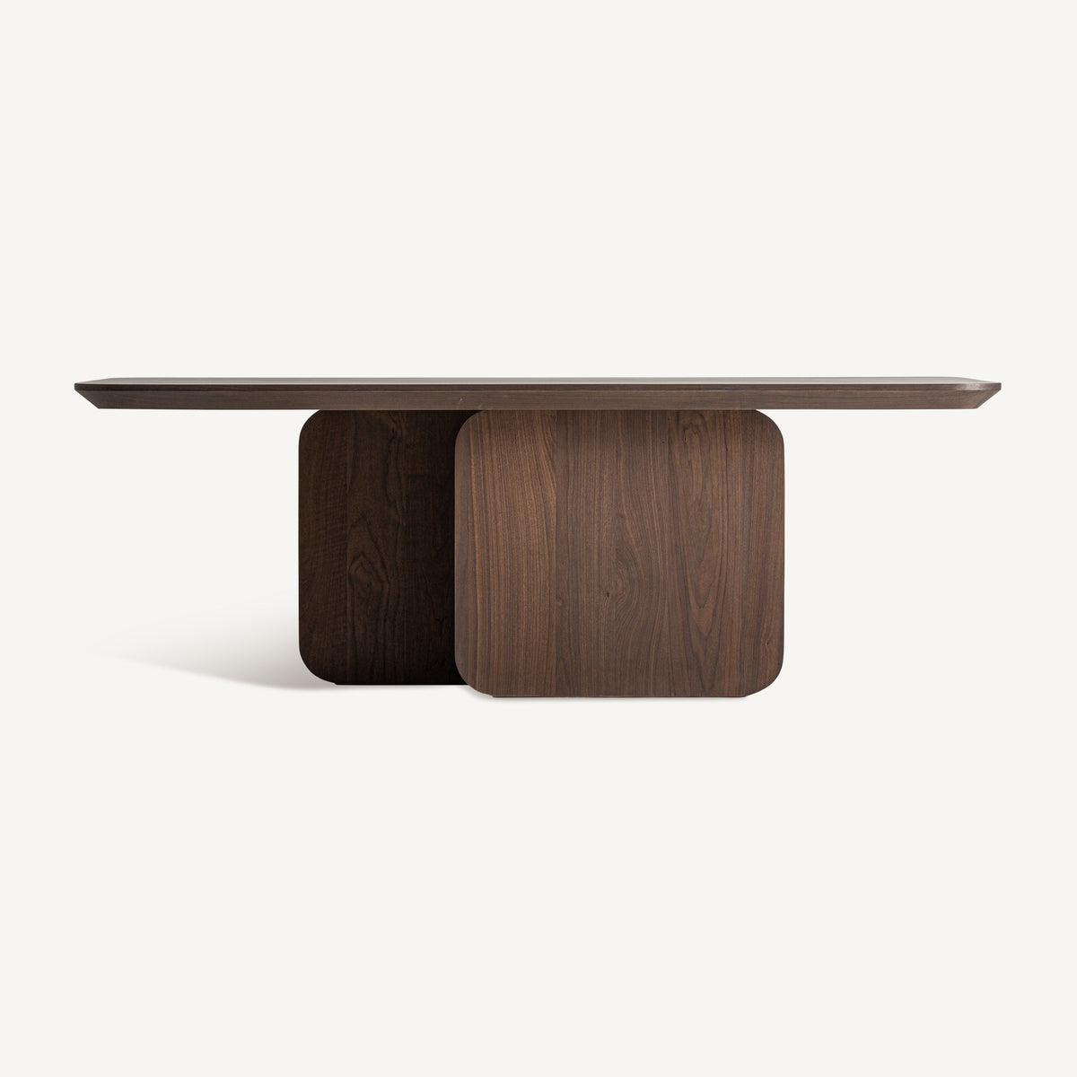 Mesa de comedor Biascar — Madera roble nogal