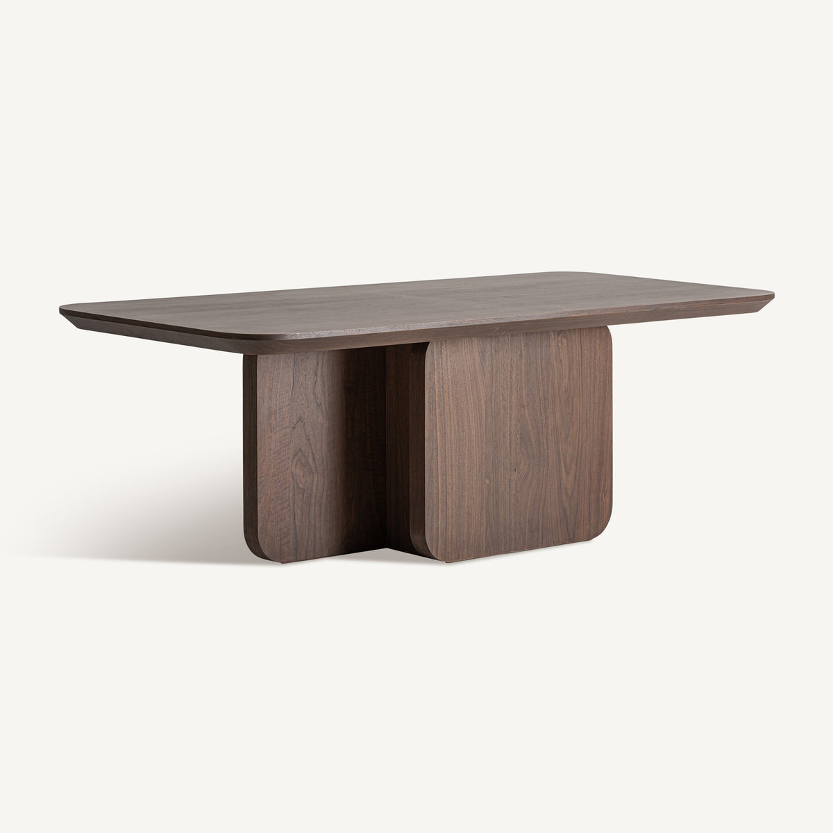 Mesa de comedor Biascar — Madera roble nogal