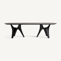 Mesa de comedor Bilzen — Chapa de roble negro