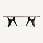 Mesa de comedor Bilzen — Chapa de roble negro