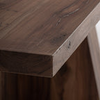 Mesa de comedor Brutalist — Madera de sal marrón teñido