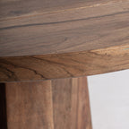 Mesa de comedor Brutalist — Madera de sal marrón teñido