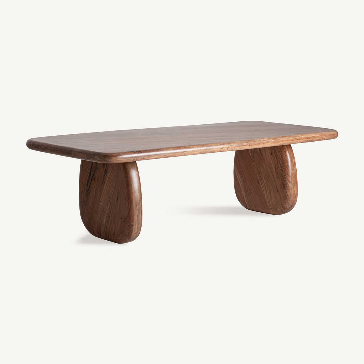Mesa de comedor Carmaux — Madera de acacia marrón