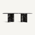 Mesa de comedor Gautby — Mármol negro