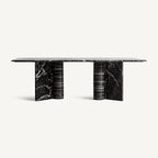 Mesa de comedor Gautby — Mármol negro