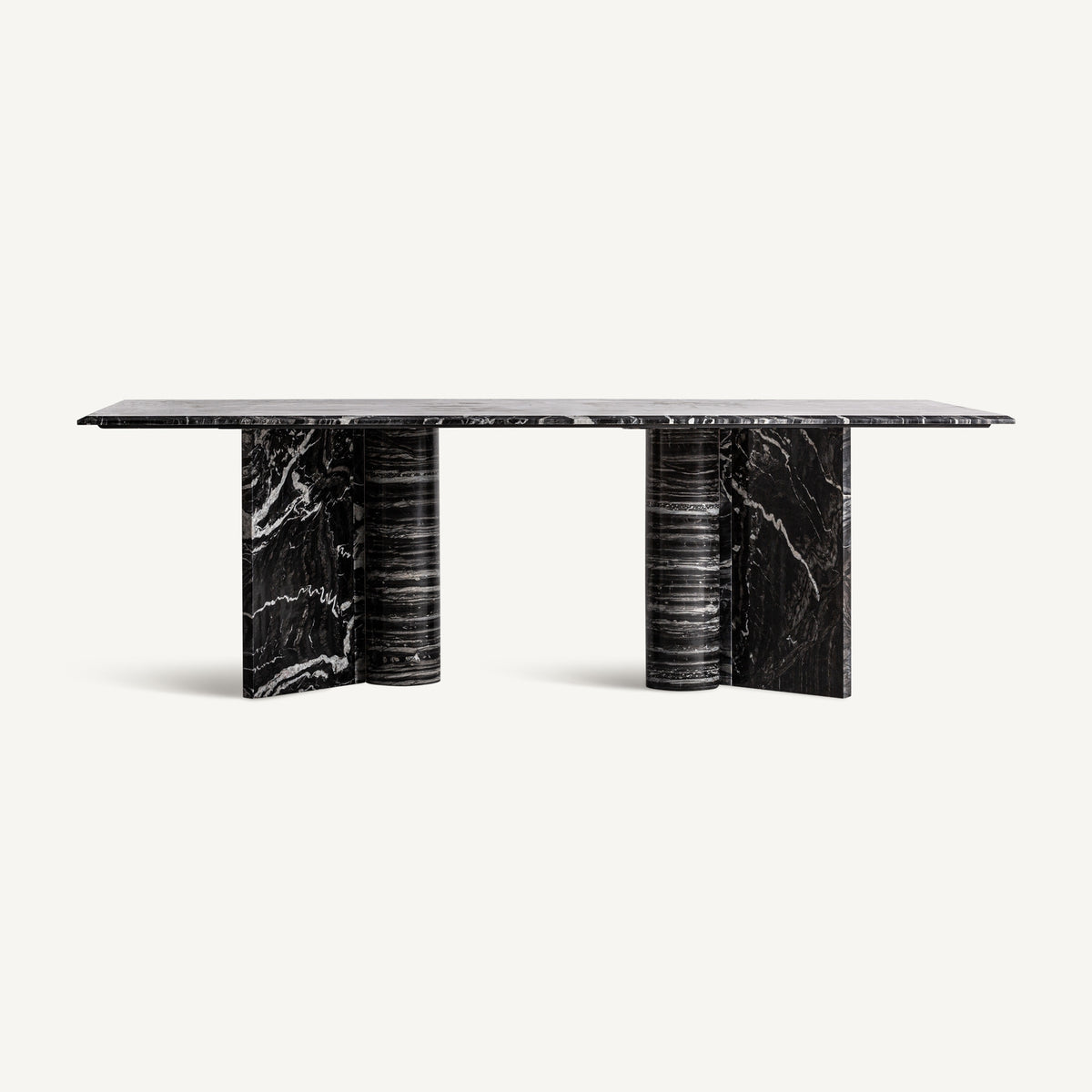Mesa de comedor Gautby — Mármol negro