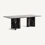 Mesa de comedor Gautby — Mármol negro