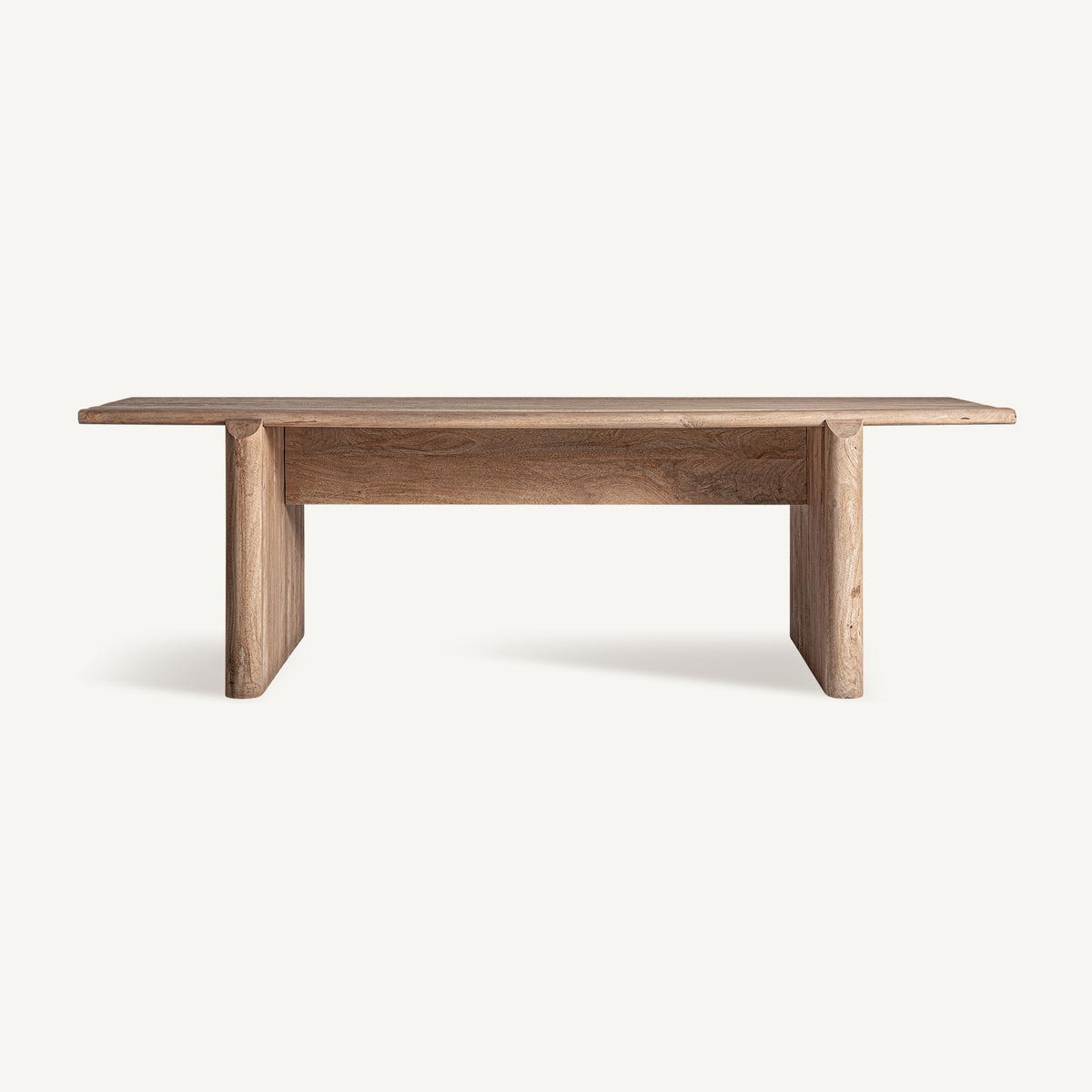 Mesa de comedor Jacquard — Madera de mango marrón claro
