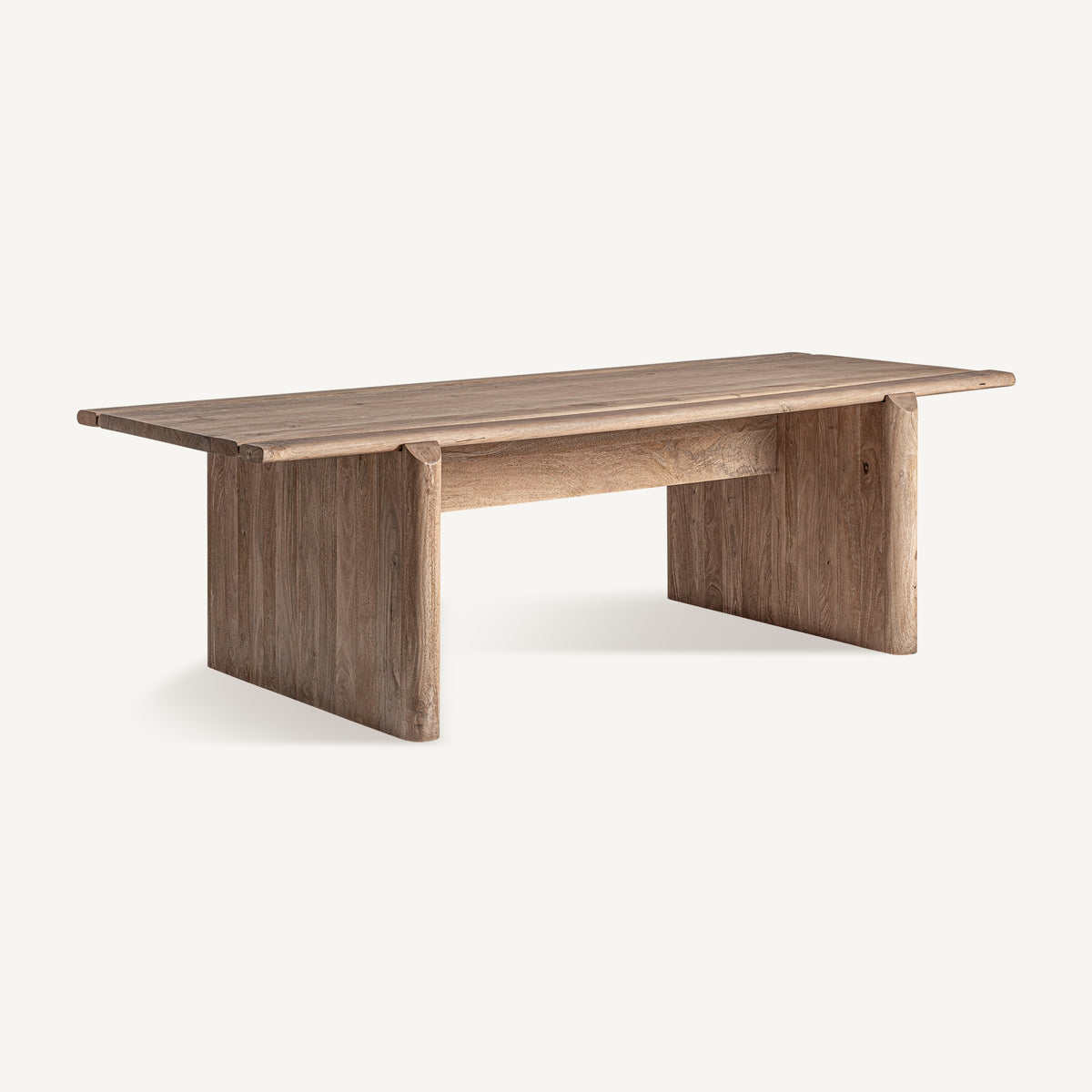 Mesa de comedor Jacquard — Madera de mango marrón claro