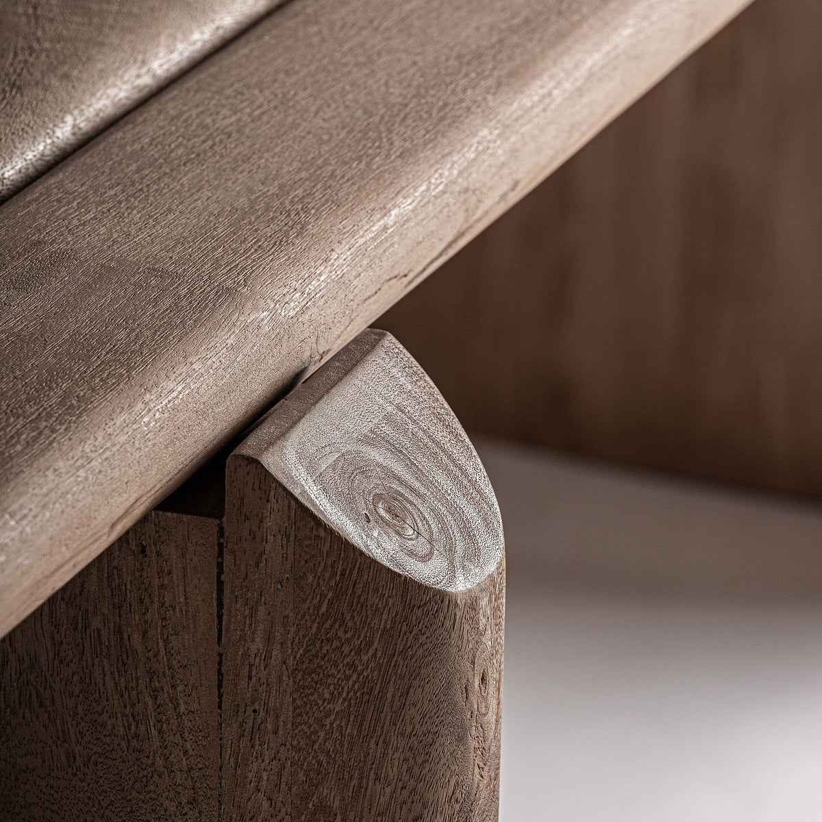 Mesa de comedor Jacquard — Madera de mango marrón claro