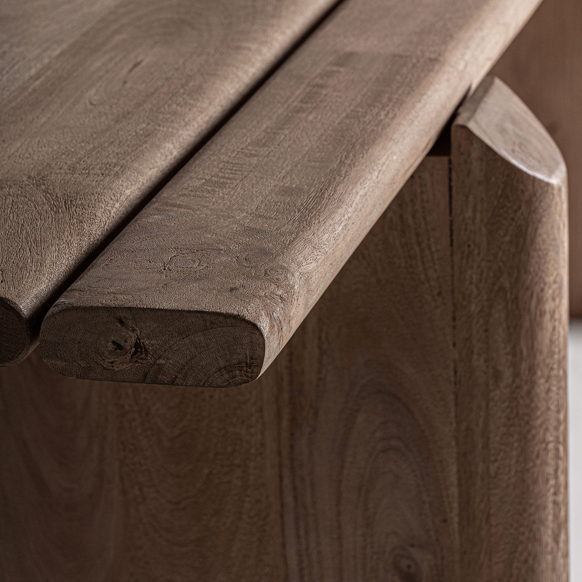 Mesa de comedor Jacquard — Madera de mango marrón claro