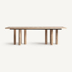 Mesa de comedor Jacquard — Madera de mango marrón claro