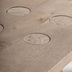 Mesa de comedor Jacquard — Madera de mango marrón claro