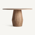 Mesa de comedor Jacquard — Madera de mango marrón claro