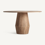 Mesa de comedor Jacquard — Madera de mango marrón claro