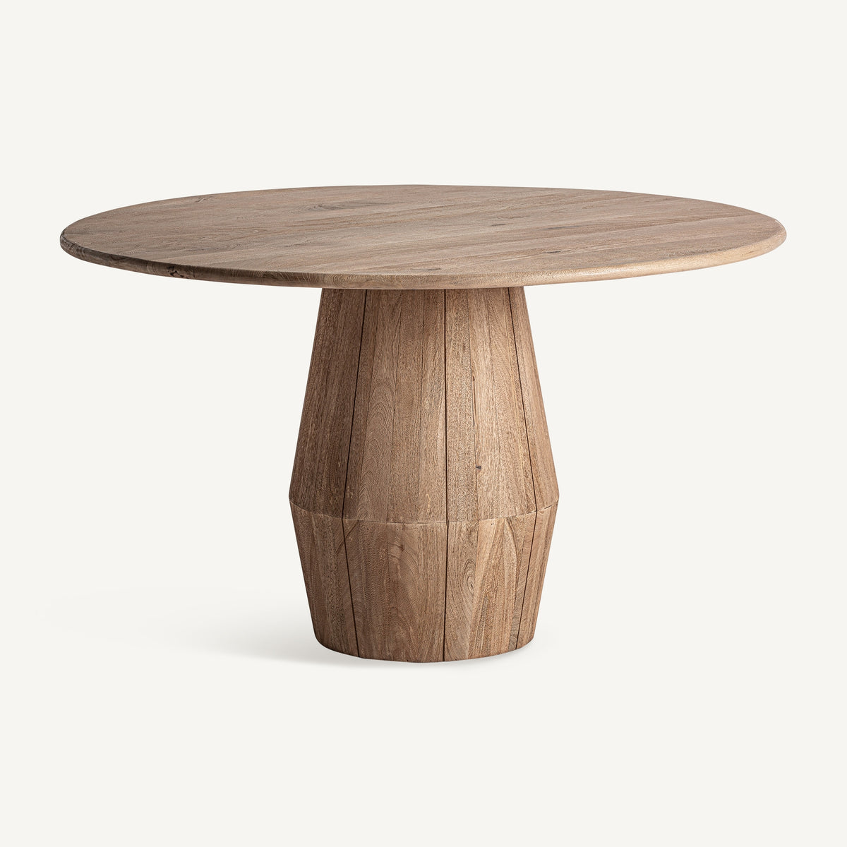 Mesa de comedor Jacquard — Madera de mango marrón claro