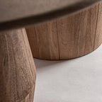Mesa de comedor Jacquard — Madera de mango marrón claro
