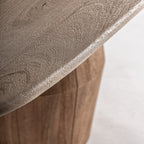 Mesa de comedor Jacquard — Madera de mango marrón claro