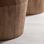 Mesa de comedor Jacquard — Madera de mango marrón claro