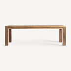 Mesa de comedor Lux — Madera de teca reciclada marrón