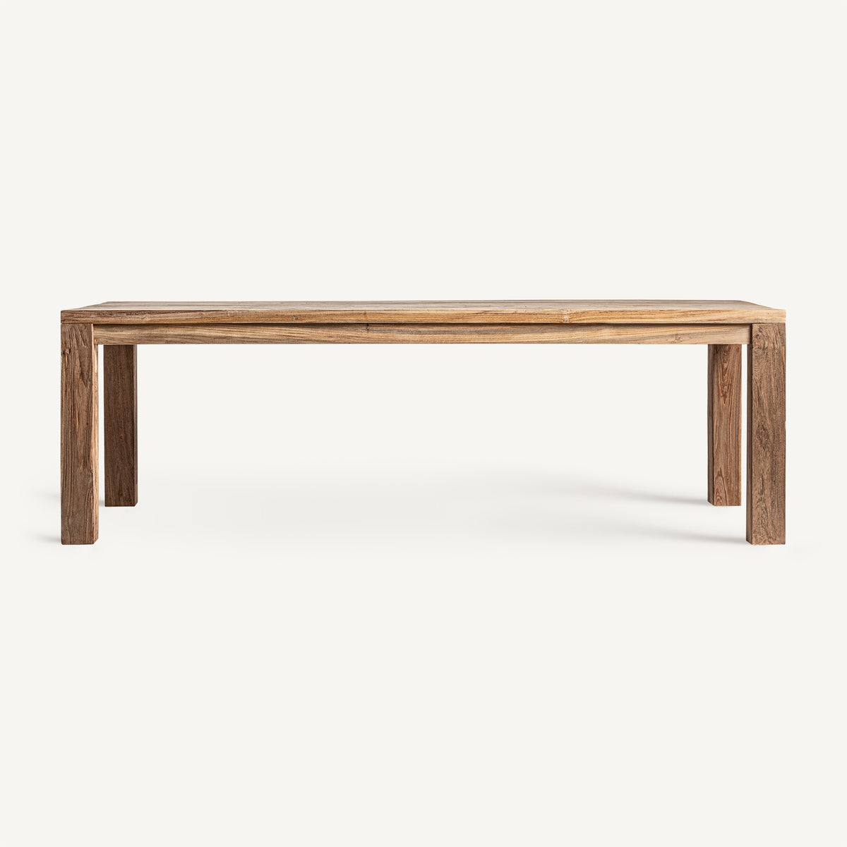 Mesa de comedor Lux — Madera de teca reciclada marrón