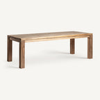 Mesa de comedor Lux — Madera de teca reciclada marrón