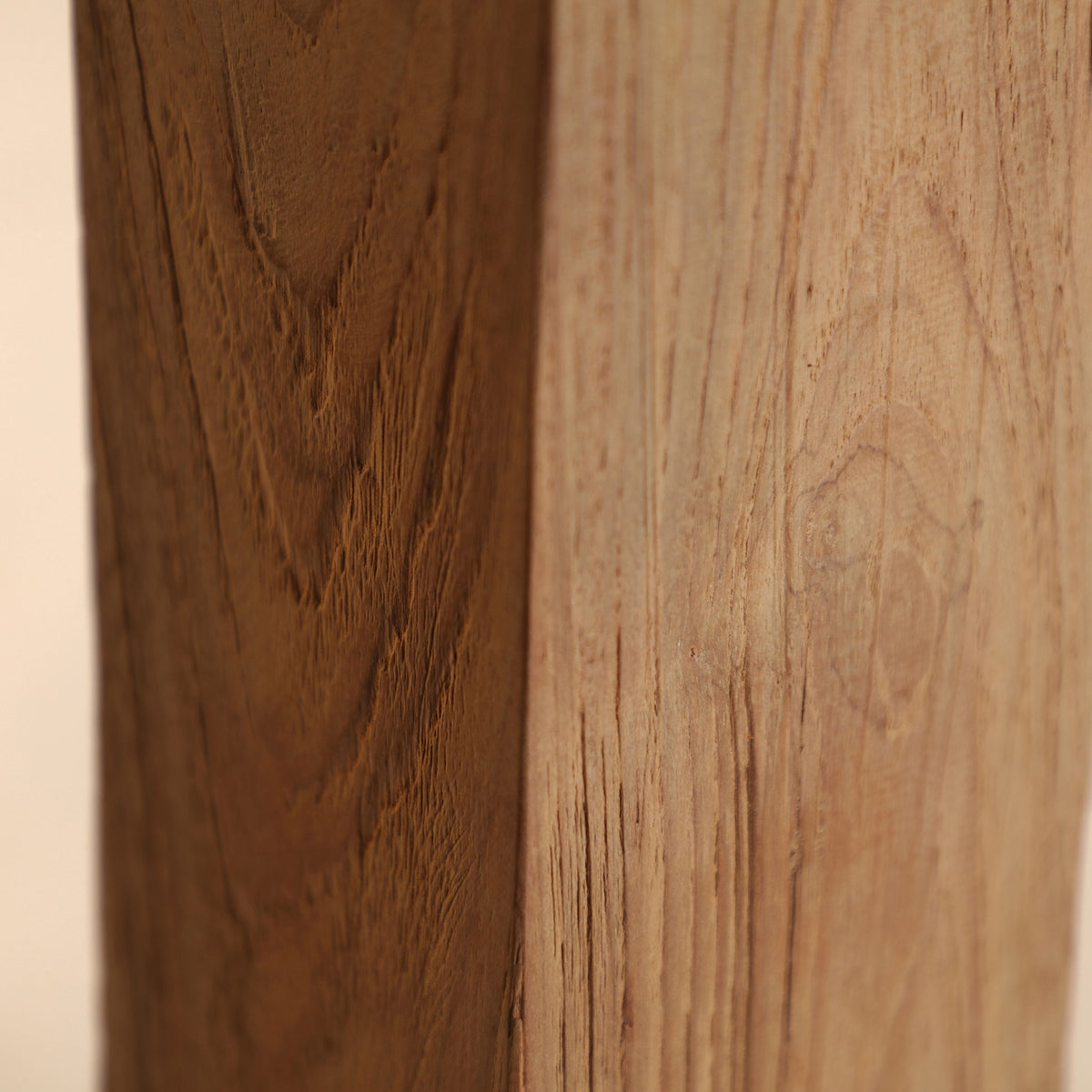 Mesa de comedor Lux — Madera de teca reciclada marrón